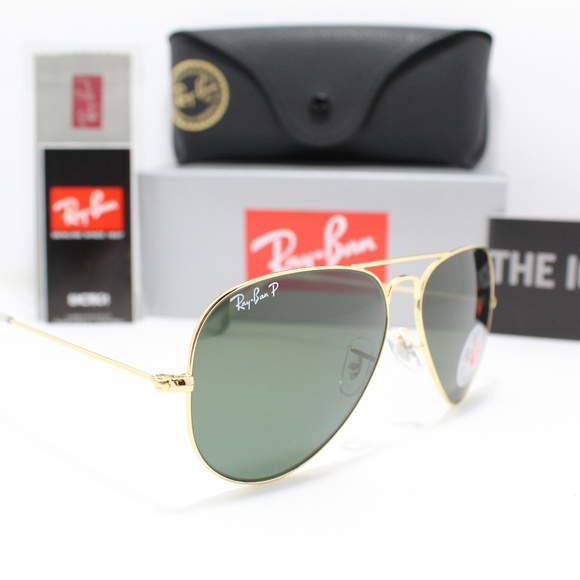 🎁 LAST ONE 🎁  RAYBAN 3025 001/58 POLARIZED GOLD - Picture 2 of 8